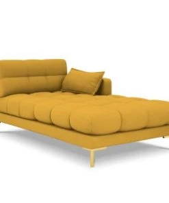 Micadoni Home Méridiennes Méridienne En Tissu Structuré Jaune