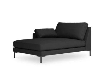 Micadoni Home Méridiennes Méridienne En Tissu Structuré Gris Foncé 7 Micadoni Home Méridiennes Méridienne En Tissu Structuré Gris Foncé – Image 5