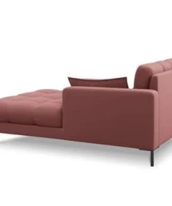 Micadoni Home Méridiennes Méridienne En Tissu Structuré Rose -Magasin Méridiennes meridienne en tissu structure rose 6