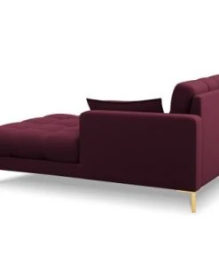 Micadoni Home Méridiennes Méridienne En Tissu Structuré Rouge Foncé -Magasin Méridiennes meridienne en tissu structure rouge fonce 12