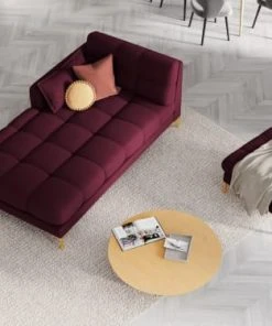 Magasin Méridiennes -Magasin Méridiennes meridienne en tissu structure rouge fonce 27