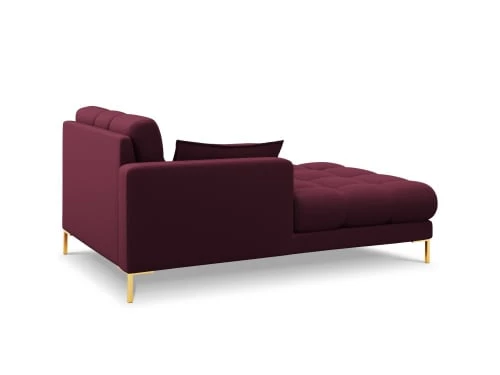 Micadoni Home Méridiennes Méridienne En Tissu Structuré Rouge Foncé 5 Micadoni Home Méridiennes Méridienne En Tissu Structuré Rouge Foncé – Image 3