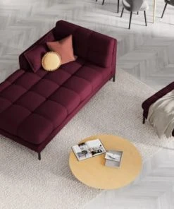 Magasin Méridiennes -Magasin Méridiennes meridienne en tissu structure rouge fonce 32