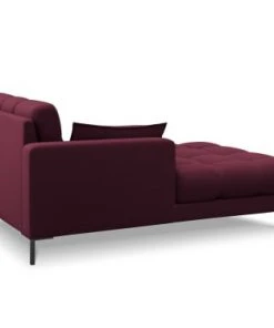 Micadoni Home Méridiennes Méridienne En Tissu Structuré Rouge Foncé -Magasin Méridiennes meridienne en tissu structure rouge fonce 33