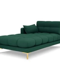 Micadoni Home Méridiennes Méridienne En Tissu Structuré Vert