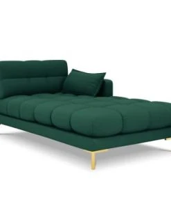 Micadoni Home Méridiennes Méridienne En Tissu Structuré Vert