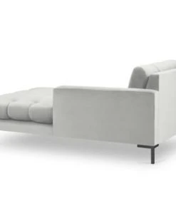 Micadoni Home Méridiennes Méridienne En Velours Argent -Magasin Méridiennes meridienne en velours argent 13