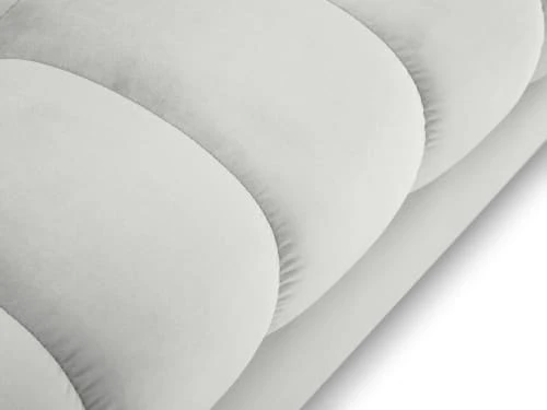 Micadoni Home Méridiennes Méridienne En Velours Argent 6 Micadoni Home Méridiennes Méridienne En Velours Argent – Image 4