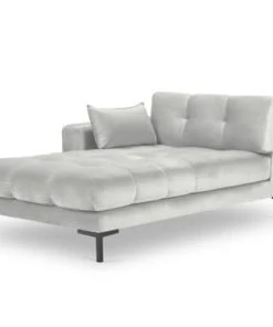 Micadoni Home Méridiennes Méridienne En Velours Argent