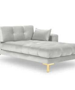 Micadoni Home Méridiennes Méridienne En Velours Argent