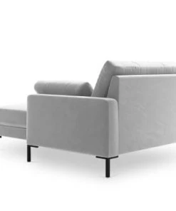 Micadoni Home Méridiennes Méridienne En Velours Argent 11 Micadoni Home Méridiennes Méridienne En Velours Argent -Magasin Méridiennes meridienne en velours argent 7