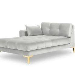 Micadoni Home Méridiennes Méridienne En Velours Rose 13 Micadoni Home Méridiennes Méridienne En Velours Rose -Magasin Méridiennes meridienne en velours argent 8