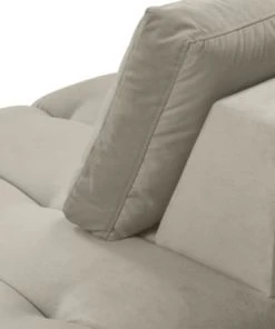 Micadoni Home Méridiennes Méridienne En Velours Beige -Magasin Méridiennes meridienne en velours beige 11