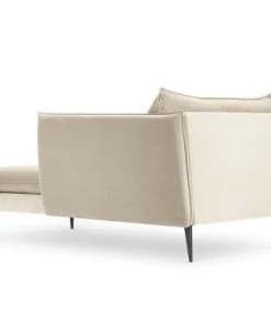 Micadoni Home Méridiennes Méridienne En Velours Beige -Magasin Méridiennes meridienne en velours beige 21