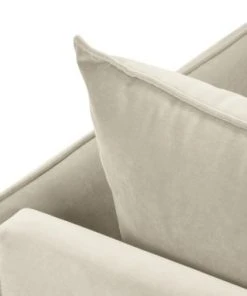 Micadoni Home Méridiennes Méridienne En Velours Beige 11 Micadoni Home Méridiennes Méridienne En Velours Beige -Magasin Méridiennes meridienne en velours beige 3