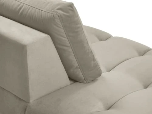 Micadoni Home Méridiennes Méridienne En Velours Beige 6 Micadoni Home Méridiennes Méridienne En Velours Beige – Image 4