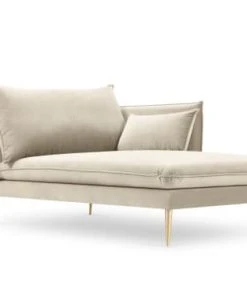 Micadoni Home Méridiennes Méridienne En Velours Beige