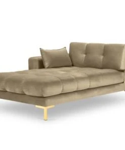 Micadoni Home Méridiennes Méridienne En Velours Beige