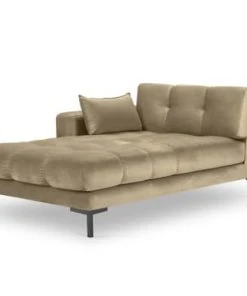 Micadoni Home Méridiennes Méridienne En Velours Beige