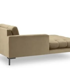 Micadoni Home Méridiennes Méridienne En Velours Beige -Magasin Méridiennes meridienne en velours beige 78