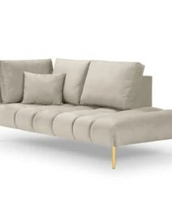 Micadoni Home Méridiennes Méridienne En Velours Beige