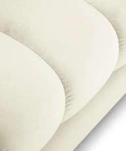 Micadoni Home Méridiennes Méridienne En Velours Beige Clair -Magasin Méridiennes meridienne en velours beige clair 12