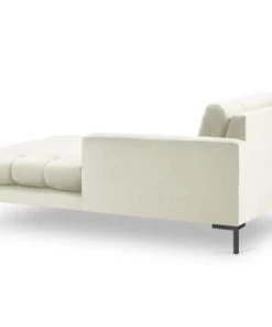 Micadoni Home Méridiennes Méridienne En Velours Beige Clair -Magasin Méridiennes meridienne en velours beige clair 17