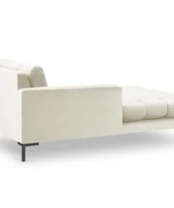 Micadoni Home Méridiennes Méridienne En Velours Beige Clair -Magasin Méridiennes meridienne en velours beige clair 26