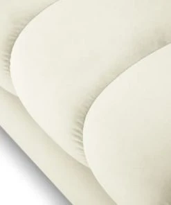 Micadoni Home Méridiennes Méridienne En Velours Beige Clair -Magasin Méridiennes meridienne en velours beige clair 4