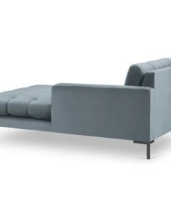 Micadoni Home Méridiennes Méridienne En Velours Bleu Clair -Magasin Méridiennes meridienne en velours bleu clair 32