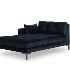 Micadoni Home Méridiennes Méridienne En Velours Rose -Magasin Méridiennes meridienne en velours bleu fonce 21