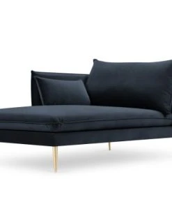 Micadoni Home Méridiennes Méridienne En Velours Bleu Foncé