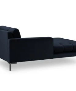 Micadoni Home Méridiennes Méridienne En Velours Bleu Foncé -Magasin Méridiennes meridienne en velours bleu fonce 39