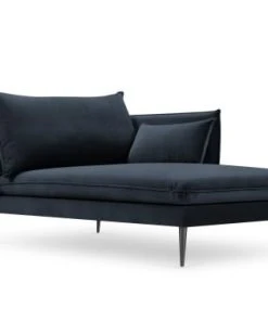 Micadoni Home Méridiennes Méridienne En Velours Bleu Foncé