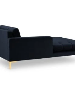 Micadoni Home Méridiennes Méridienne En Velours Bleu Foncé -Magasin Méridiennes meridienne en velours bleu fonce 53