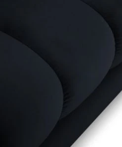 Micadoni Home Méridiennes Méridienne En Velours Bleu Foncé -Magasin Méridiennes meridienne en velours bleu fonce 54