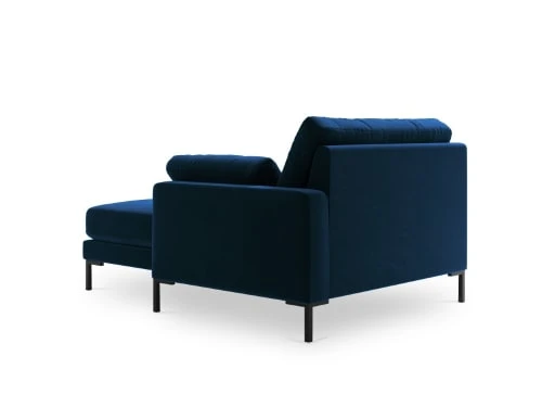 Micadoni Home Méridiennes Méridienne En Velours Bleu Roi 6 Micadoni Home Méridiennes Méridienne En Velours Bleu Roi – Image 4