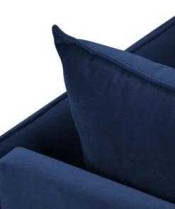 Micadoni Home Méridiennes Méridienne En Velours Bleu Roi -Magasin Méridiennes meridienne en velours bleu roi 30