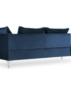 Micadoni Home Méridiennes Méridienne En Velours Bleu Roi -Magasin Méridiennes meridienne en velours bleu roi 43