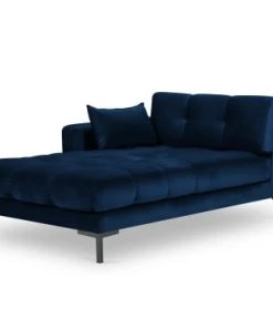 Micadoni Home Méridiennes Méridienne En Velours Bleu Roi