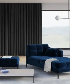 Micadoni Home Méridiennes Méridienne En Velours Bleu Roi 9 Micadoni Home Méridiennes Méridienne En Velours Bleu Roi -Magasin Méridiennes meridienne en velours bleu roi 83