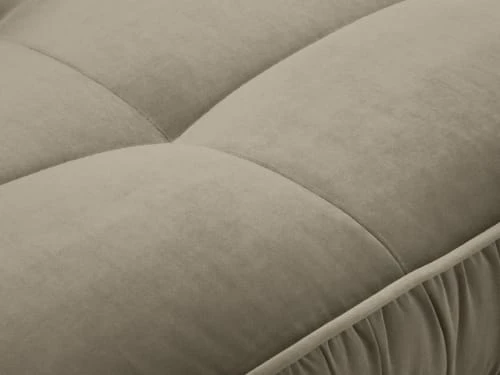 Micadoni Home Méridiennes Méridienne En Velours Cappuccino 6 Micadoni Home Méridiennes Méridienne En Velours Cappuccino – Image 4