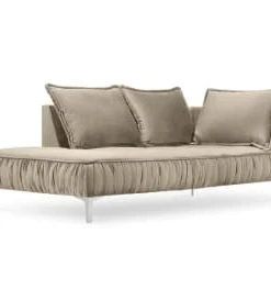 Micadoni Home Méridiennes Méridienne En Velours Rose -Magasin Méridiennes meridienne en velours cappuccino 25