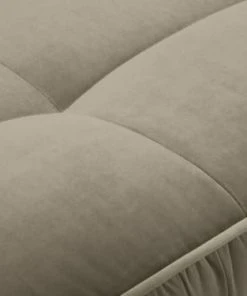 Micadoni Home Méridiennes Méridienne En Velours Cappuccino -Magasin Méridiennes meridienne en velours cappuccino 6