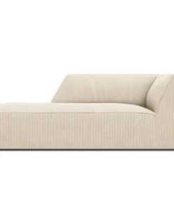 Micadoni Home Méridiennes Méridienne En Velours Côtelé Beige Clair