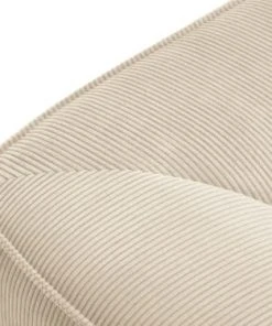 Micadoni Home Méridiennes Méridienne En Velours Côtelé Beige Clair -Magasin Méridiennes meridienne en velours cotele beige clair 5