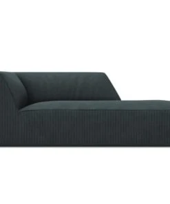 Micadoni Home Méridiennes Méridienne En Velours Côtelé Bleu