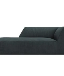 Micadoni Home Méridiennes Méridienne En Velours Côtelé Bleu