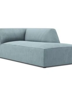 Micadoni Home Méridiennes Méridienne En Velours Côtelé Bleu Clair -Magasin Méridiennes meridienne en velours cotele bleu clair 11