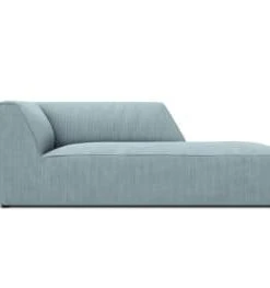 Micadoni Home Méridiennes Méridienne En Velours Côtelé Gris Clair -Magasin Méridiennes meridienne en velours cotele bleu clair 8